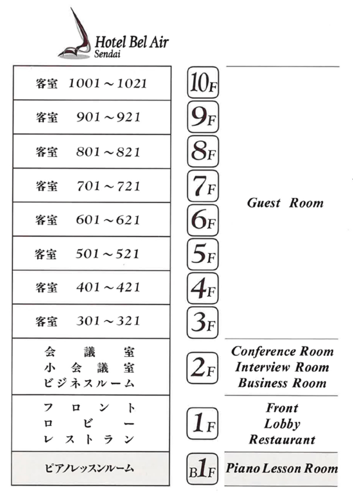 フロアマップ